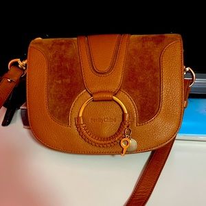 Hana Small Leather & Suede Crossbody